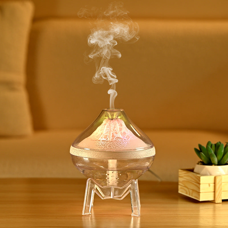 Desktop Volcanic Atmosphere Lamp Crack Humidifier Silent Spray