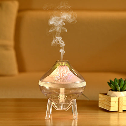 Desktop Volcanic Atmosphere Lamp Crack Humidifier Silent Spray