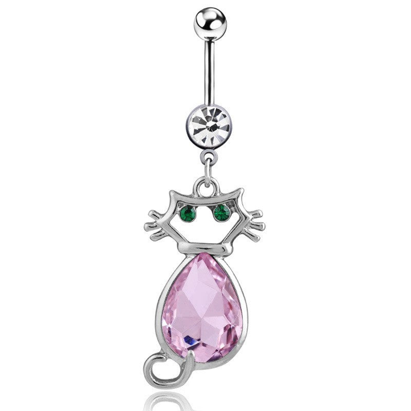 Navel Ring Creative Bat Bee Navel Buckle Navel Ring Body Piercing Jewelry