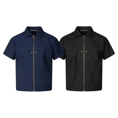 Short sleeved shirt men's loose shirt