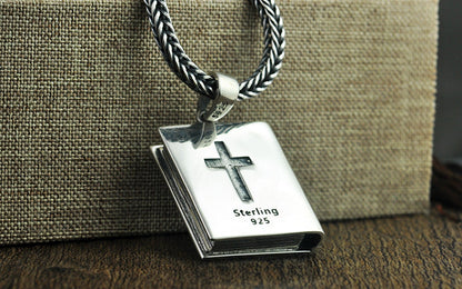 925 Silver Vintage Thai Silver Scripture Pendant