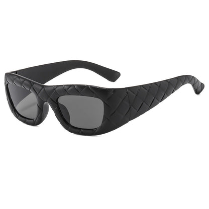 Weaving design frame, personalized fashion sunglasses, men's and women's high-end sense, European and American ins trend sun protection sunglasses