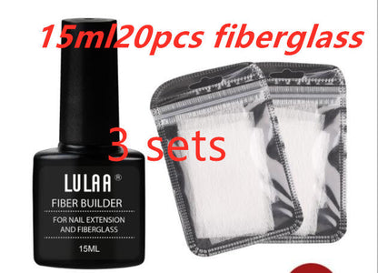 Nail Extension Fiber Set - Gel Repair Liquid with Paper-Free Support