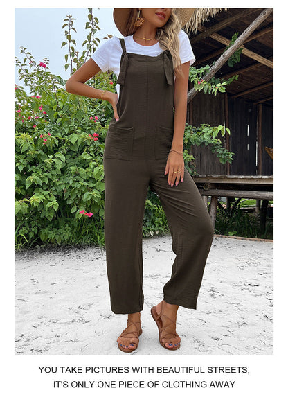 Summer Suspender Pocket Jumpsuit