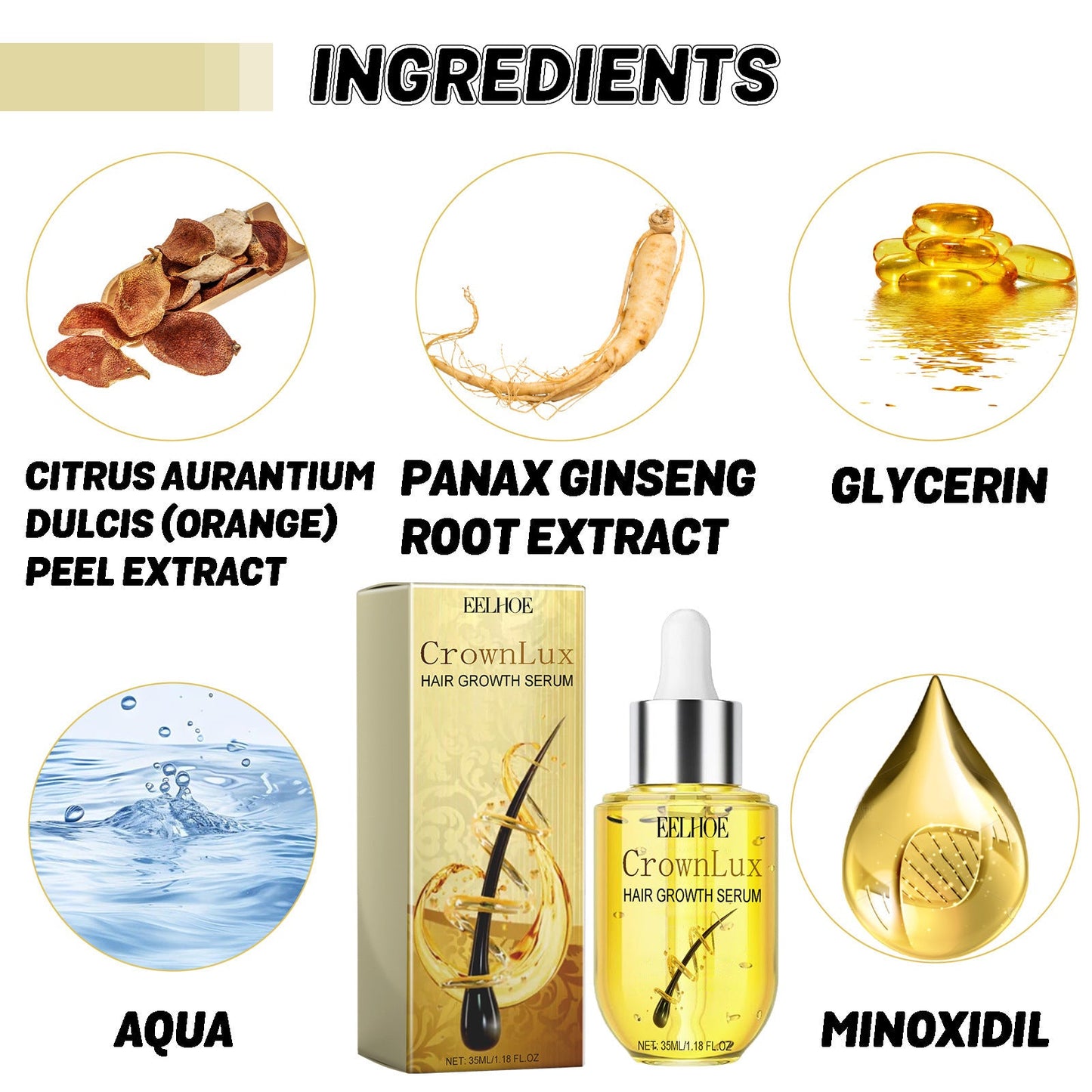 Hair Growth Serum, Prevent Fixation And Nourish Thick Hair And Scalp