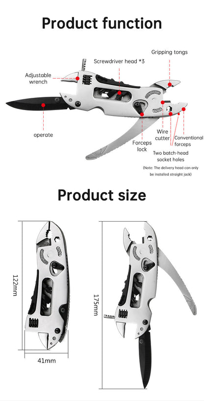 Outdoor camping regular pliers, multi-purpose tool pliers, outdoor wrench tool combination