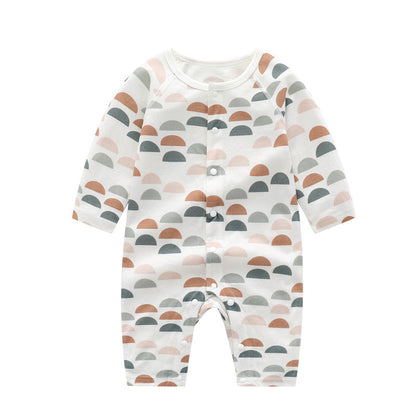 Light And Soft Bamboo Fiber Baby Jumpsuit Floral Animal Cute Print Spring Autumn Newborn Clothes Unisex Long Sleeve Baby Rompers For Boys Girls