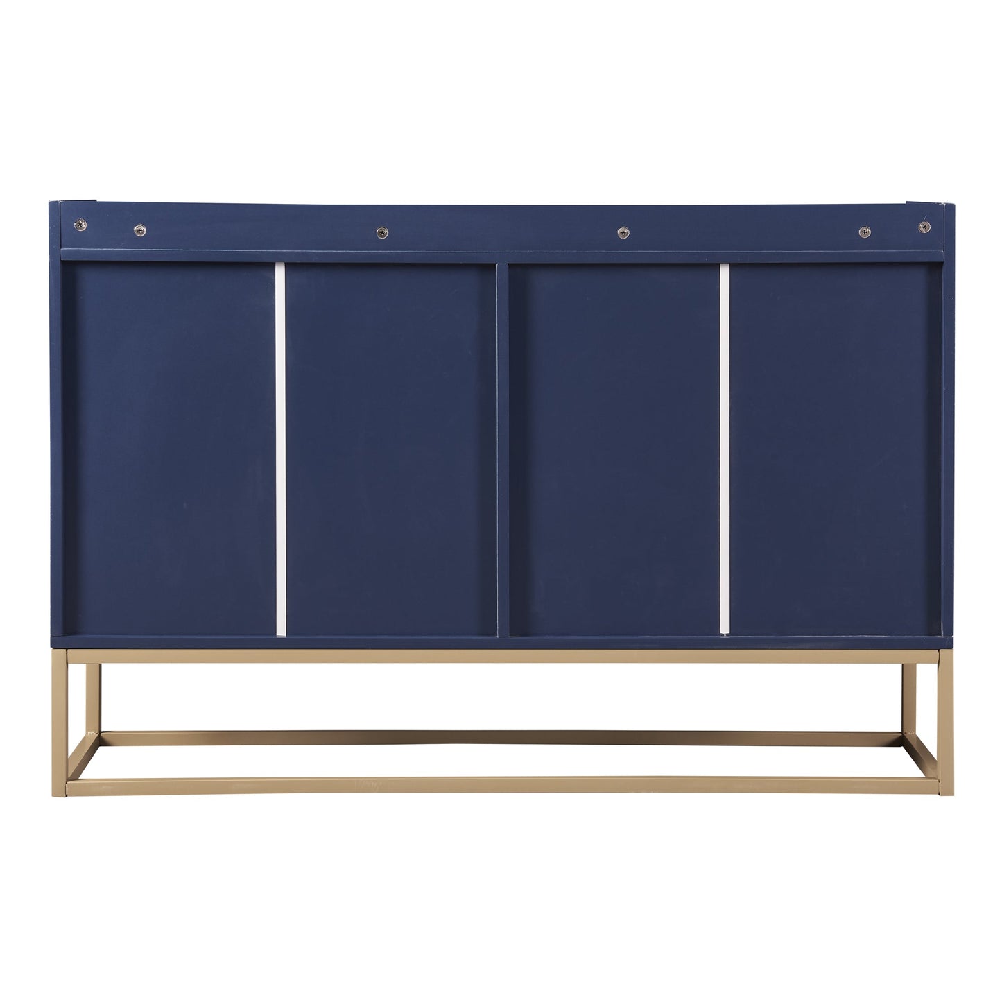 TREXM Modern Sideboard Elegant Buffet Cabinet with Large Storage Space for Dining Room, Entryway (Navy)