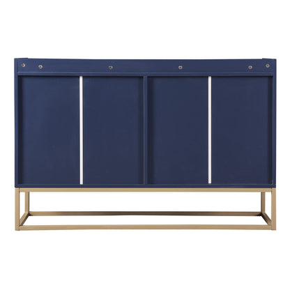 TREXM Modern Sideboard Elegant Buffet Cabinet with Large Storage Space for Dining Room, Entryway (Navy)
