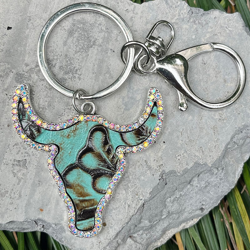 Retro Western Style Handbag Pendant Keychain