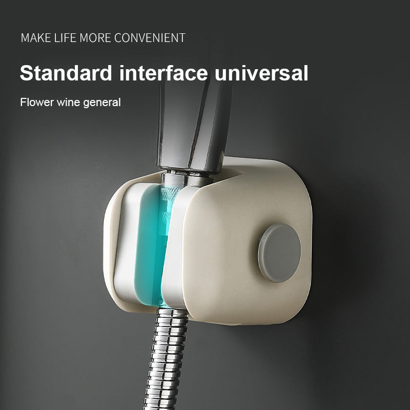 Shower Bracket Free Punching Fixed Seat Universal Shaking Head Adjustable Lotus Pod Bathroom Nozzle Flower Drying Shower Base