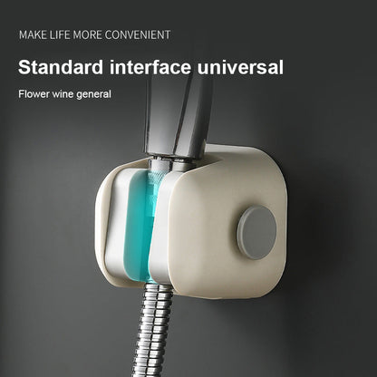 Shower Bracket Free Punching Fixed Seat Universal Shaking Head Adjustable Lotus Pod Bathroom Nozzle Flower Drying Shower Base