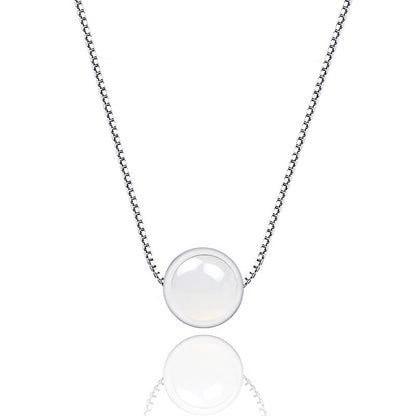 925 Sterling Silver Strawberry Quartz Necklace