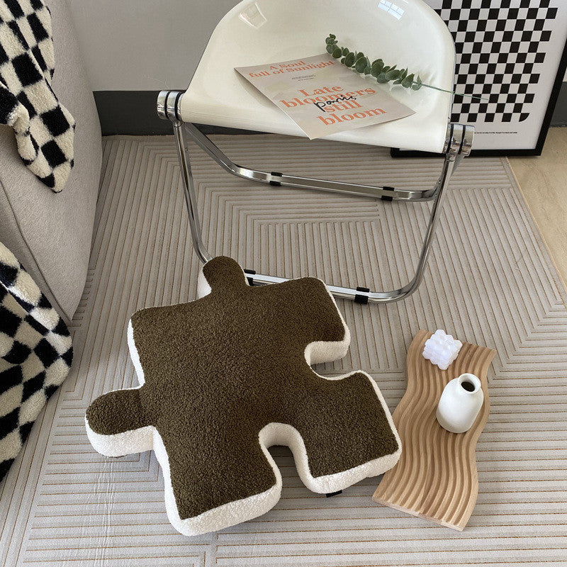Creative Puzzle Shaped Throw Pillow
