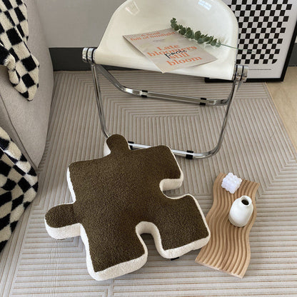 Creative Puzzle Shaped Throw Pillow