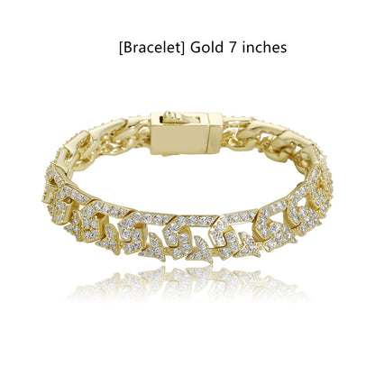 10mm Full Diamond Cuban Link Necklace