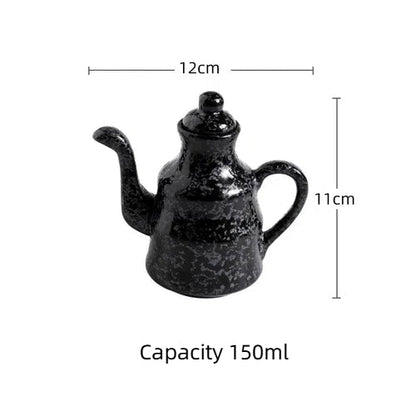 Ceramic Blue and White Kuibai Oil Pot Vinegar Bottle Oil Bottle Vinegar Pot Seasoning Pot Soy Sauce Hotel Restaurant