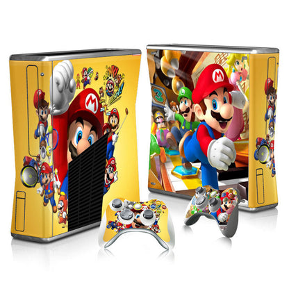 Xbox 360 Slim Full Body Color Membrane Stickers with Scratch-Resistant Protection