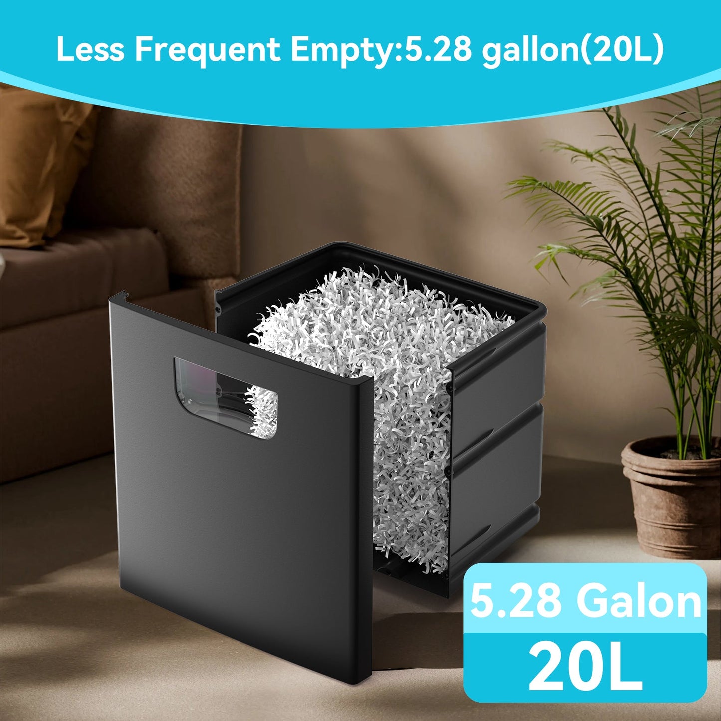 PAPER SHREDDER CROSS CUT LARGE BIN HIGH SECURITY LOW NOISE