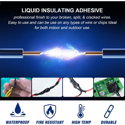 EELHOE Insulating Glue Liquid Tape Waterproof Instead Of Heat-Receiving Tube Electrical Tape Liquid Tape Temperature Resistant Flame Retardant Glue
