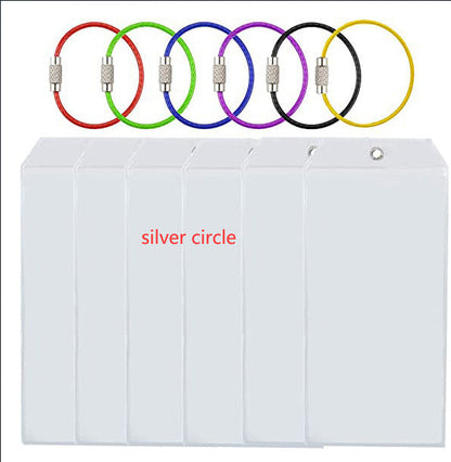 Luggage Label Vertical Transparent Sealed Waterproof ID Card Holder