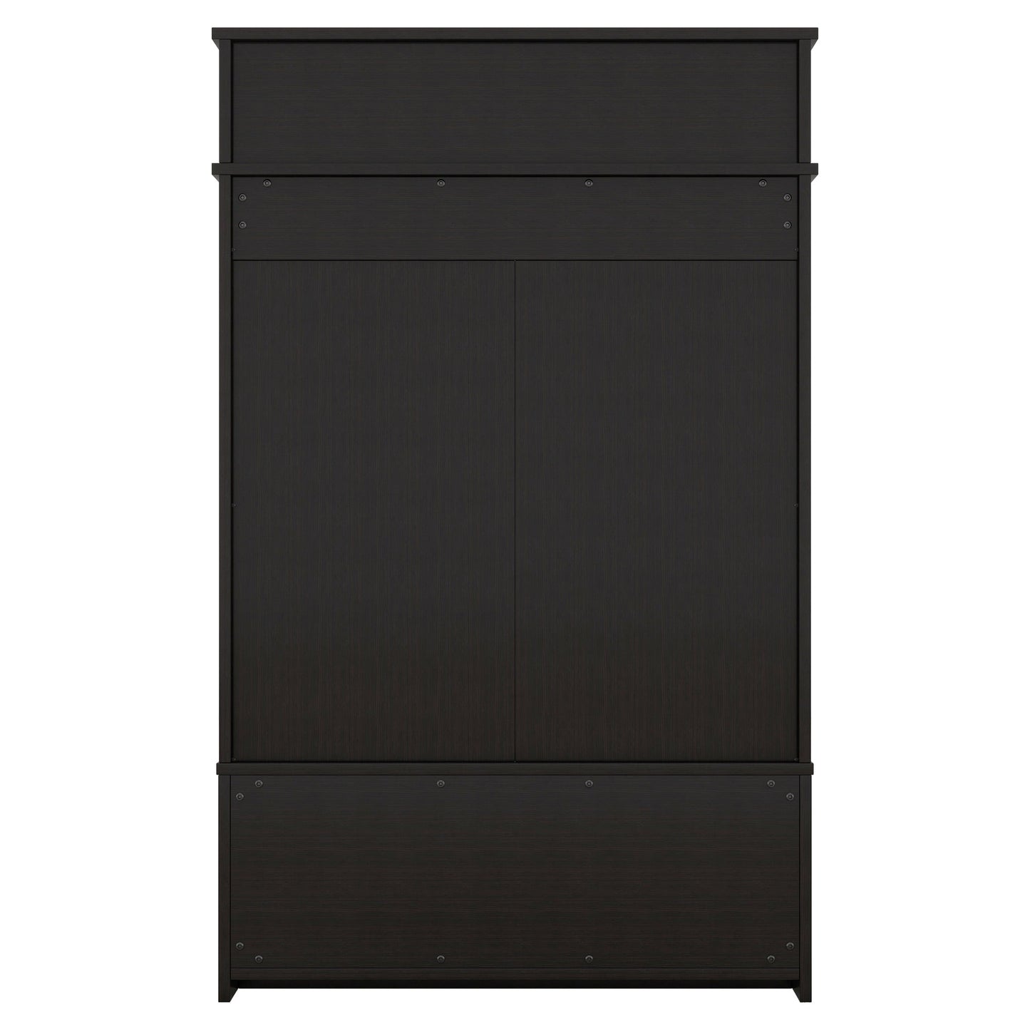 Hall tree with roof rack and storage platform, corridor shoe cabinet with sliding door, clothes hanger with 5 hooks black