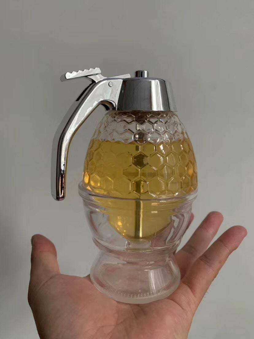 Squeeze Honey Jar Container Bee Drip Dispenser