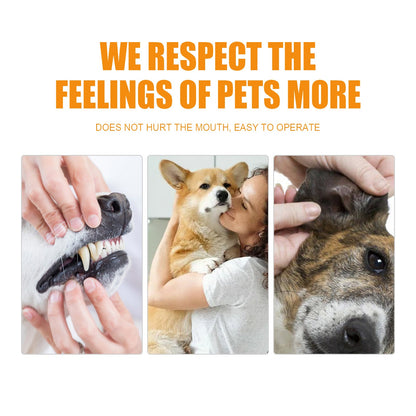 Pet Teeth Cleaning, Dog Cat Teeth Clean Tartar Stones Fresh Breath