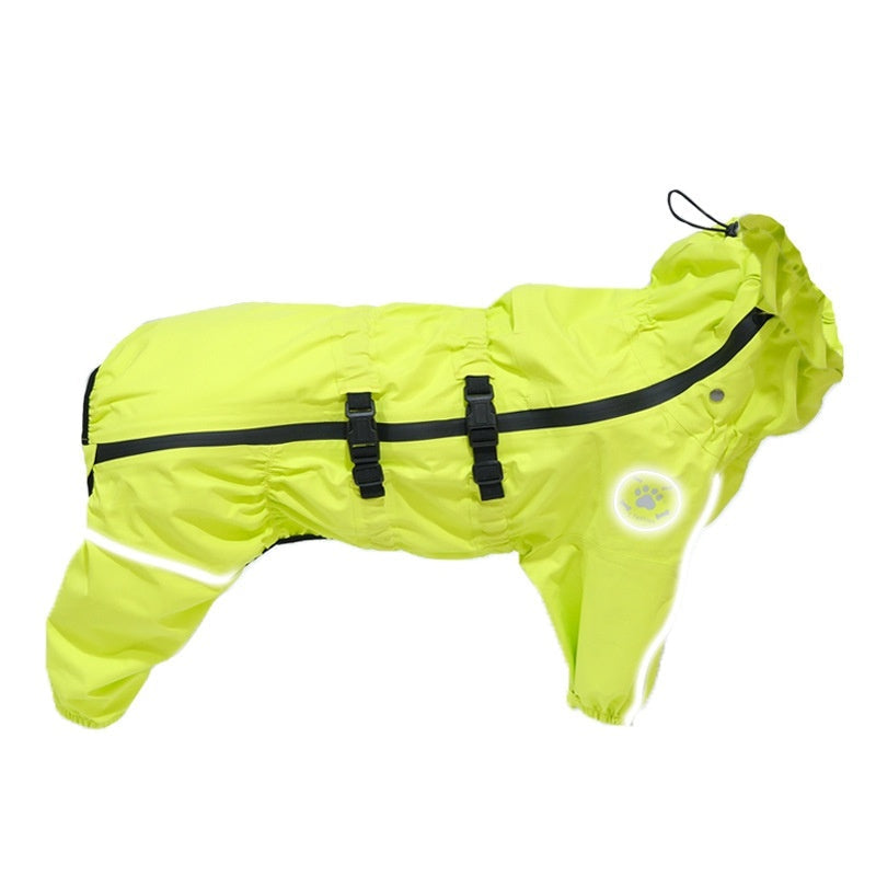 Pet Raincoat Waterproof Four-legged Dog Jacket