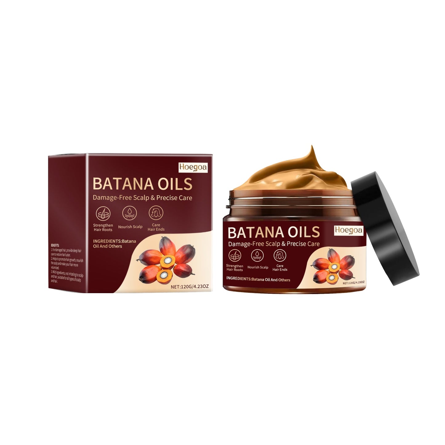 Batana Nourishing Hair Mask Improves The Repair And Smoothing Of Dry Hair And Irritated Hair