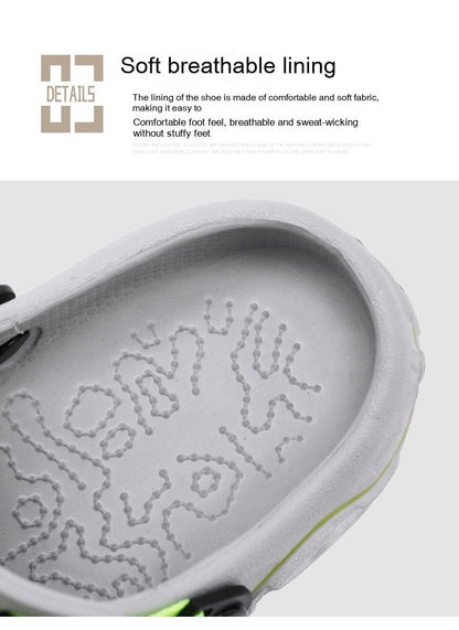 Breathable Soft Bottom Sports Beach Sandals: Casual, Two-way Wear