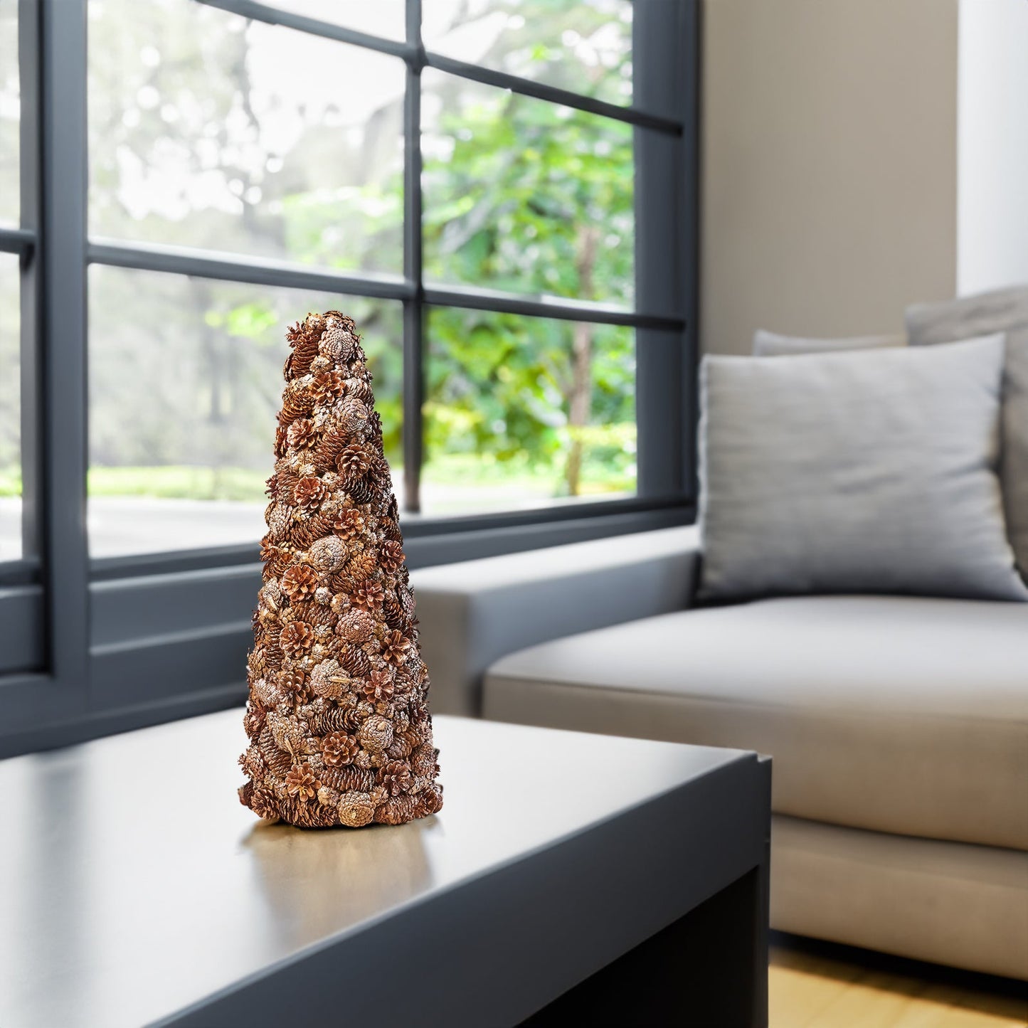 PINE CONE TABLE TOP TREE