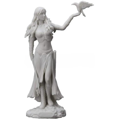 Goddess holding eagle statue, resin ornament, home crafts, mythology, European and American decoration