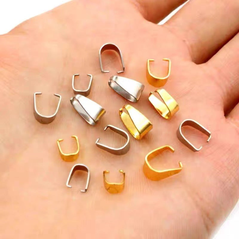 Alloy Oval Buckle Pendant Clip Accessory