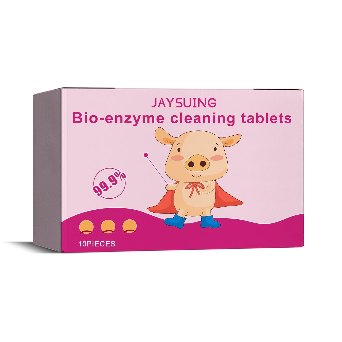 Bioenzyme Explosion Salt Effervescent Tablets, Cleaning Clothing Yellow Stubborn Stains Coffee Stains Cleaning Tablets