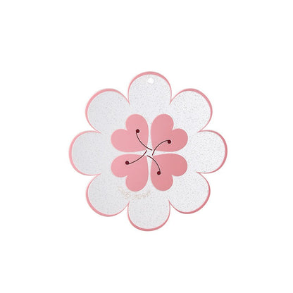 Lucky Flower Heat Insulation Mat Simple Wind Table Heat Insulation Mat Anti scalding Bowl and Dish Mat Household Plate Mat PVC Mat