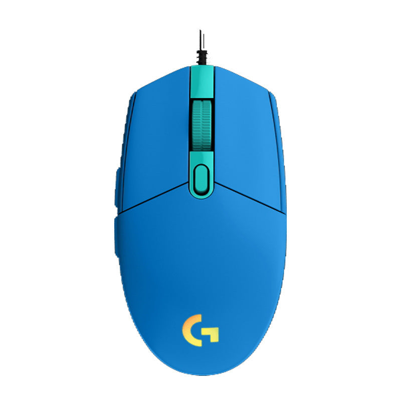 Logitech G102/G102 second-generation wired gaming mouse e-sports lol eating chicken macro RGB pressure gun programming desktop computer