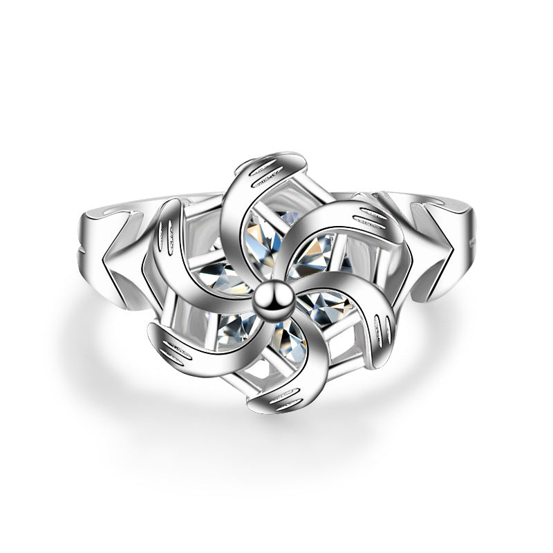 Galadriel Nenya Ring of Water Hobbit Elf Three Rings Great Rings Fashion Women Girl Jewelry High Quality Fan Gift