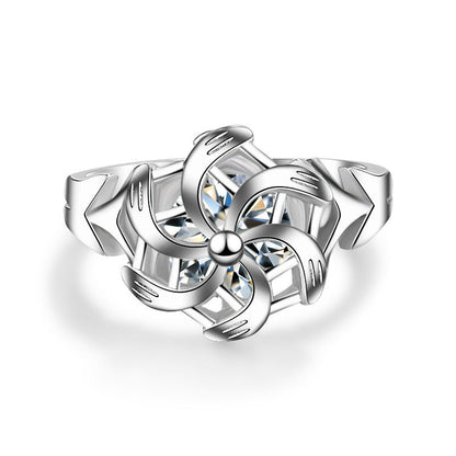 Galadriel Nenya Ring of Water Hobbit Elf Three Rings Great Rings Fashion Women Girl Jewelry High Quality Fan Gift