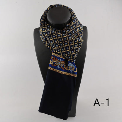 Men's Double Layer Cashmere Washed Warm Scarf