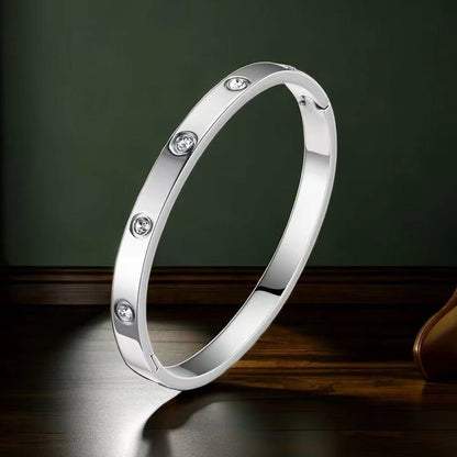 Stainless steel titanium steel bracelet for women non fading electroplated buckle jewelry for women