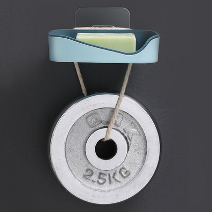 Contrast Color Drain Soap Box Double-Layer Storage Soap Box Bathroom Rack Strong Non-Marking Paste Soap Box