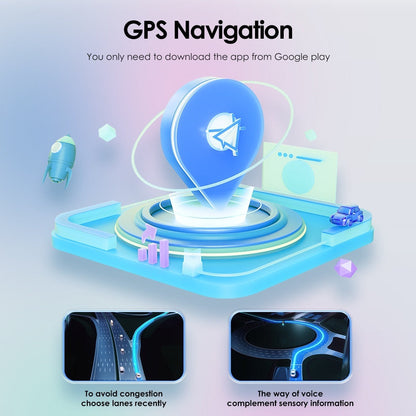 Android Large Screen 101-inch Universal Rotation Shaking Head Doll For Car All-in-one Navigation Machine