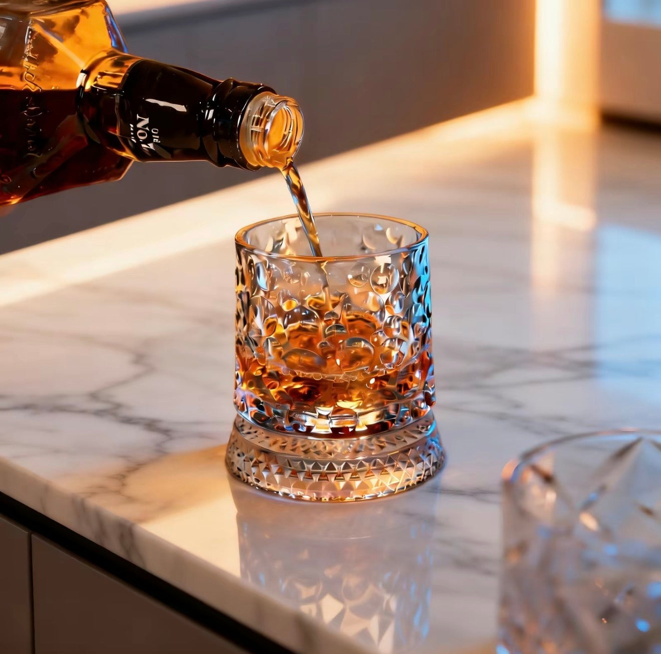 CrystalTwirl Rotating Drink Glass