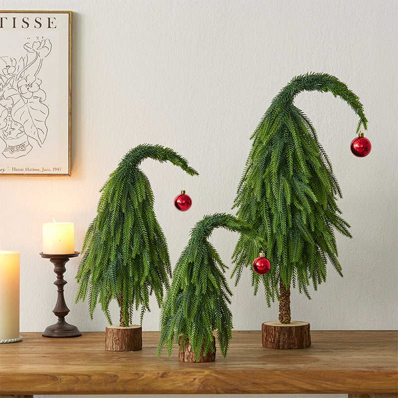 Crooked Neck Christmas Leaves Nobelson Home Small Desktop Ornament
