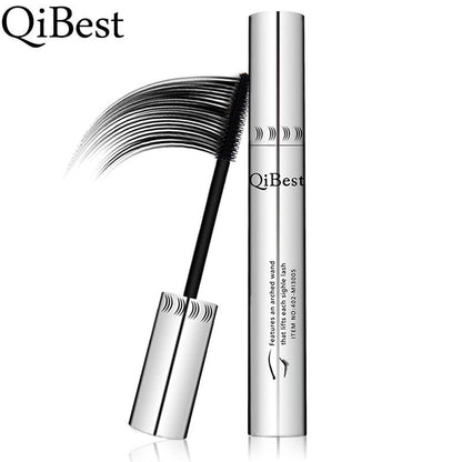 Makeup Qibest Silver Tube Big Eye Mascara Slender Curling Waterproof Not Smudge