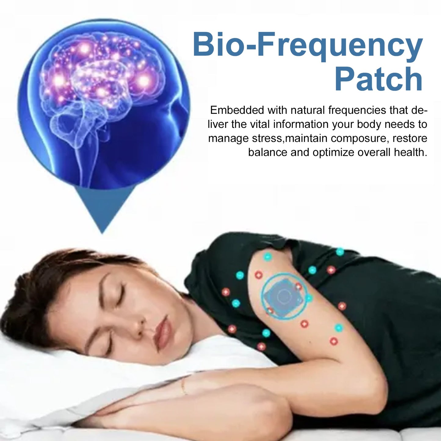 Bio-Frequency Patch, Relieve Physical Stress Relax Mind And Body Sleep Peacefully Care Patch