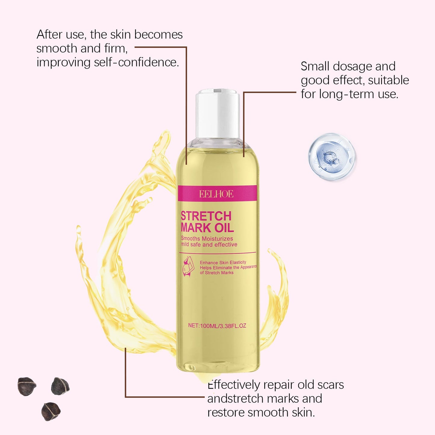 Skin Care Oil, Gentle, Nourishing And Improving Skin Care Oil For Postpartum Mothers