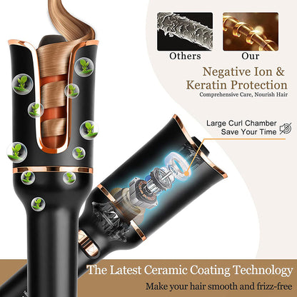 Auto-Rotating Curling Wand Styler
