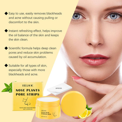 Blackhead Cleansing Nose Patch Gently Cleanses T Zone Pores, Acne Moisturizes Skin And Tears Nose Mask